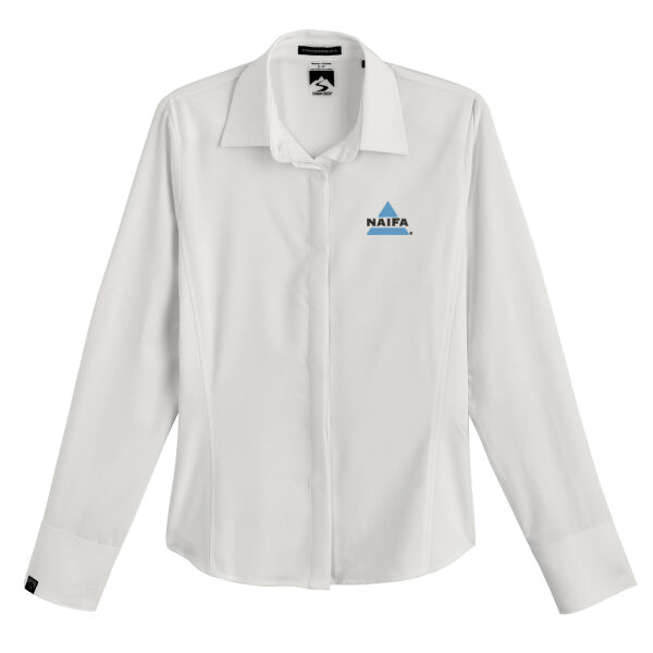   - Women's Executive 4-Way Stretch Solid Button Up Thumbnail